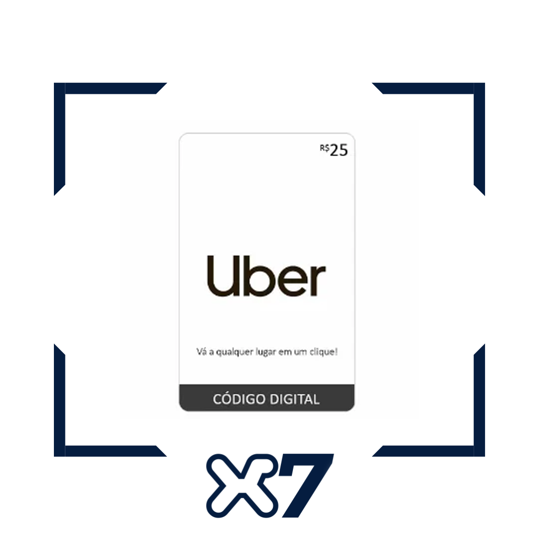 Uber Pré Pago - R$ 25,00